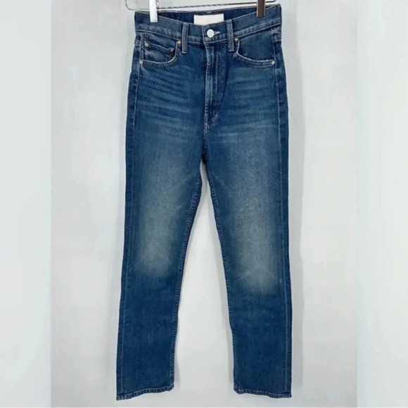 MOTHER High Waisted Rider Skimp Jeans in Cowboys Don't Cry B1267 - Picture 5 of 7